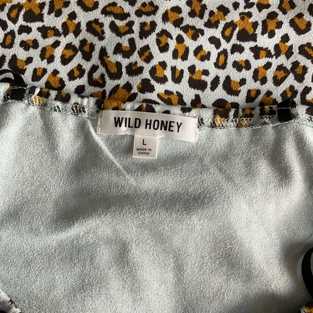 Wild Honey Mini Dress Size Leopard Print Faux Suede Fitted Y2K Dress Size Sm - Picture 7 of 9